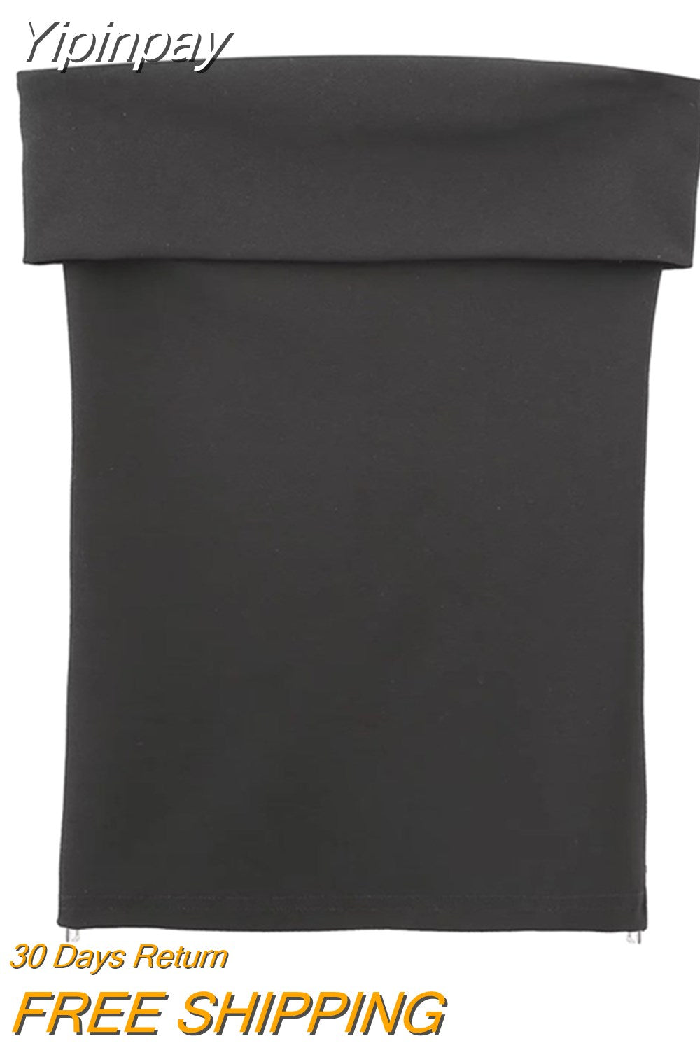 Yipinpay Off Shoulder Corset Top Women Zipper White Tube Top Female Backless Sexy Tops Woman Bustier Sleeveless Streetwear Y2k Tops