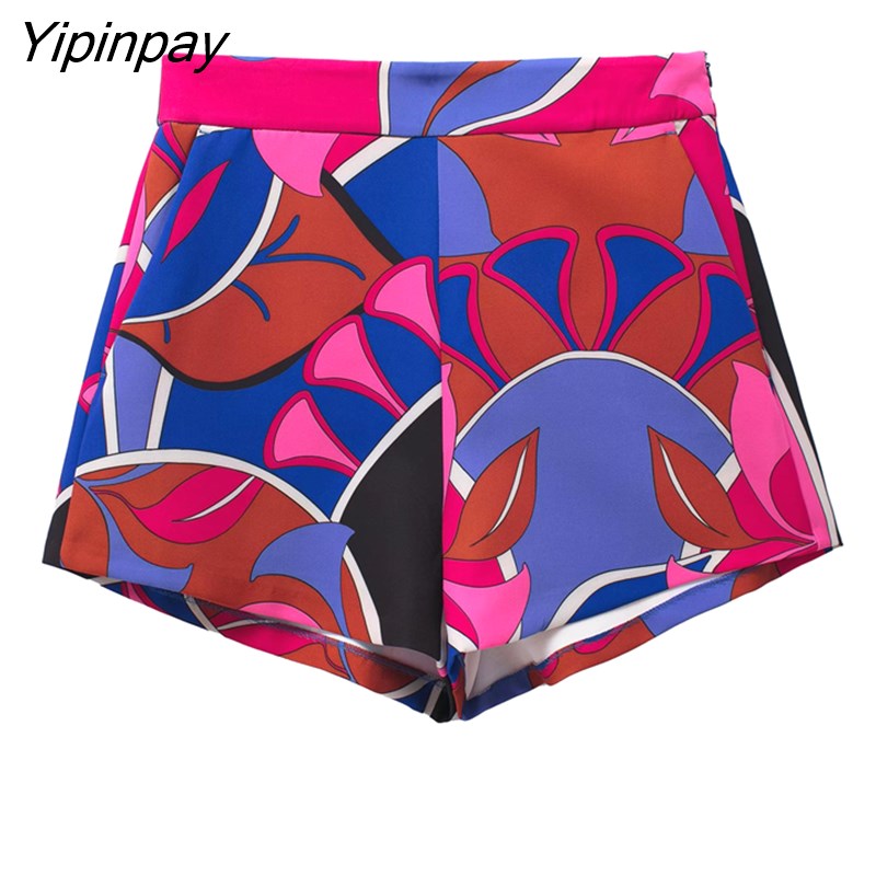 Yipinpay 2023 Print Shirt Women Vintage Long Sleeve Top Female Fashion Streetwear Collared Shirt Woman Summer Elegant Blouses