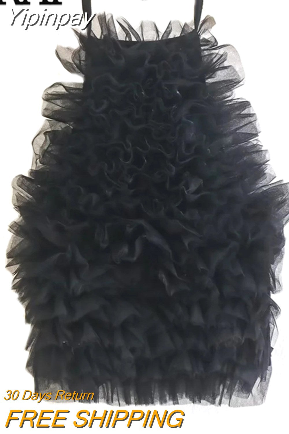 Yipinpay Black Mesh Halter Top Female Tulle Crop Top Women Backless Sexy Top Woman 2023 Streetwear Y2k Off Shoulder Tops For Women