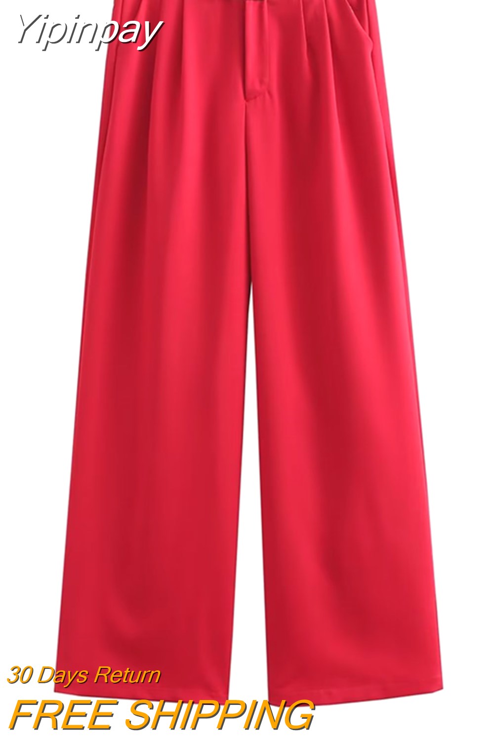Yipinpay 2023 Fashion Y2k Women's Pants Summer Wide Leg Pants Female Casual Loose Low Waist Trousers Ladies Chic Folds Pant