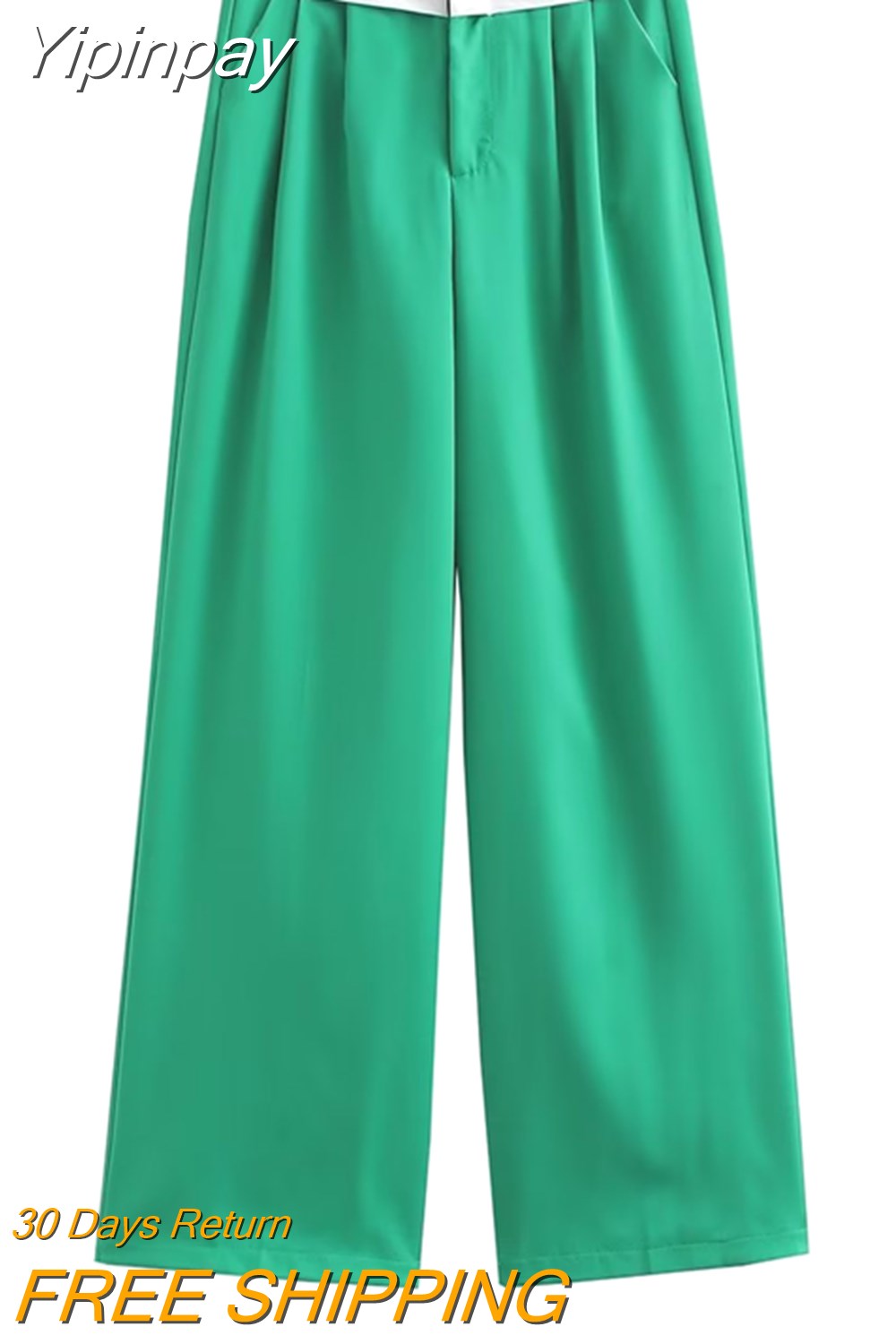 Yipinpay 2023 Fashion Y2k Women's Pants Summer Wide Leg Pants Female Casual Loose Low Waist Trousers Ladies Chic Folds Pant