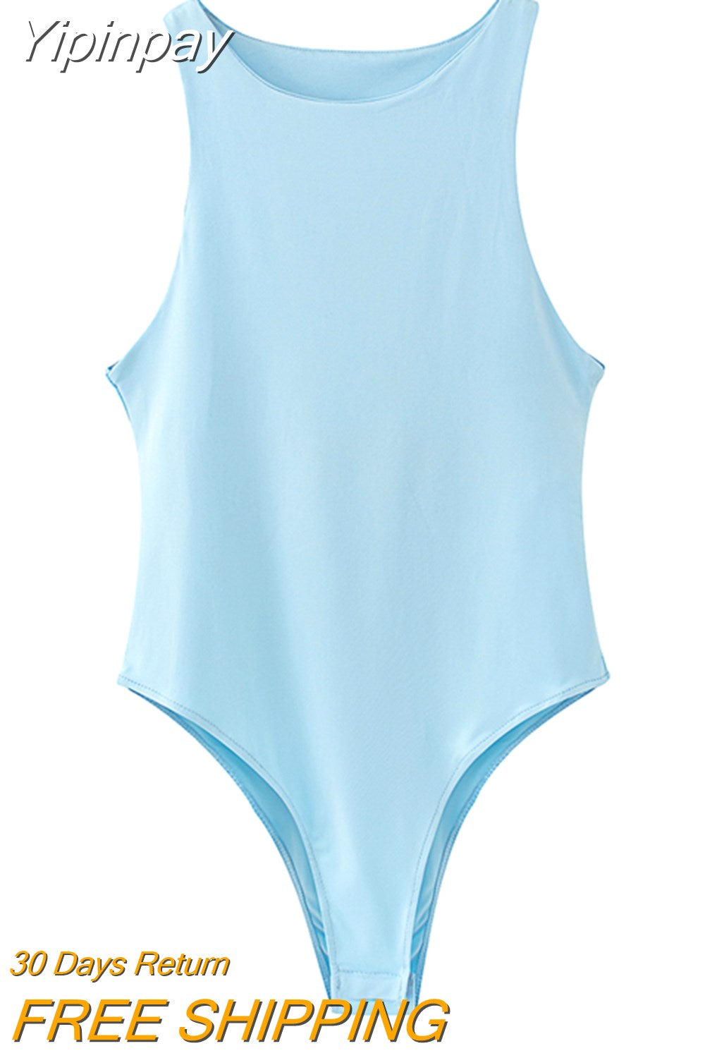 Yipinpay 2023 Fashion Bodysuit Women Summer Multicoloured O-Neck Sexy Woman Jumpsuit Tops Ladies Casual Skinny Bodysuit Romper