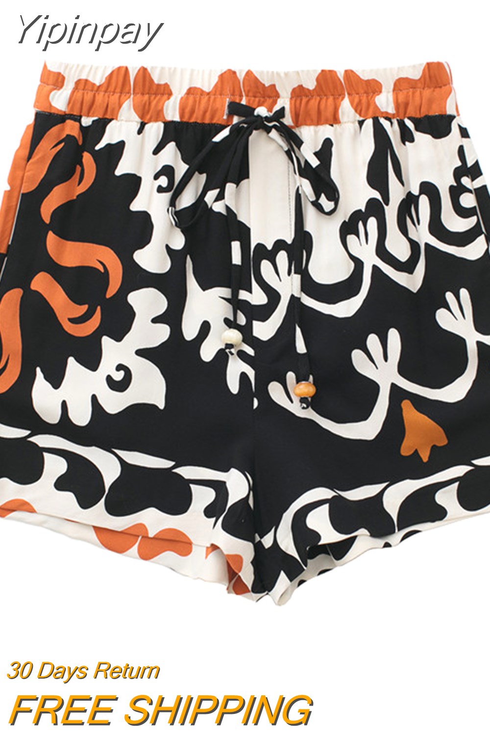 Yipinpay Women Blouse Print Button Up Shirt Woman Puff Long Sleeve Top Female Vintage Baggy Collared Shirt Fashion Streetwear Blouse