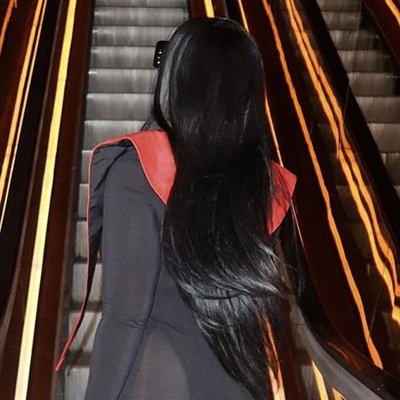 Yipinpay Women Notched Collar Faux Leather PU Tank Tops Ladies Sexy Sleeveless Shawl Vest 2023 Fall Harajuku Lolita Clothing