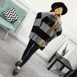 Yipinpay Winter Shawl Warm Casual Loose Knitted Tops 2024 Women Pullover Female Sweater Fashion