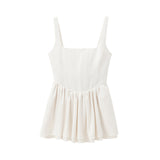 Yipinpay New Belly-Style Sleeveless Sling Short Dress 3067237