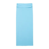Yipinpay New Pleated Neck Jumpsuit 4772004 Knot Flute Skirt 4764408