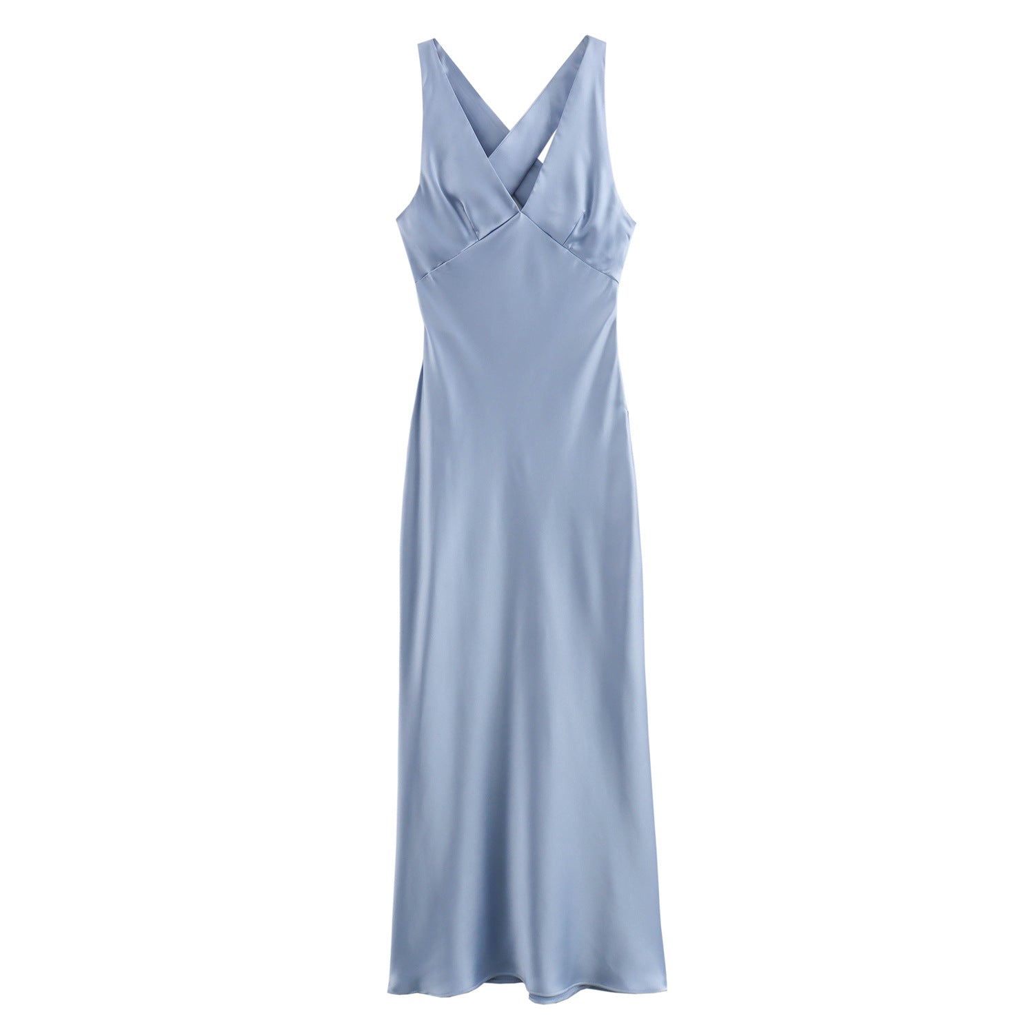 Yipinpay New Spring Silk Satin Slim Dress With Bare Back 3272399