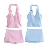 Yipinpay Collar Blouse 2796777 Low Waist Skirt 3067407 Suit