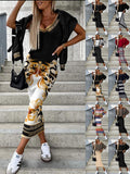 Yipinpay Independent Station Wish2024 Autumn And Winter New Fashionable Bat Sleeve Long Skirt With Hip Suit Skirt Woman