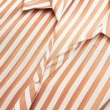 Yipinpay New Street Style Casual Loose Single-Breasted Striped Shirt 9878098