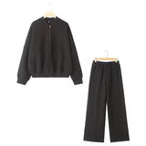 Yipinpay Pilot Jacket Sweater 3399802 Loose High-Waisted Velvet Trousers 319980