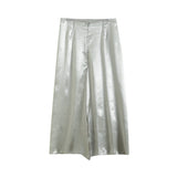 Yipinpay New Satin Champagne Medium-Long Fashionable Half Skirt