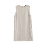 Yipinpay Spring Style Casual Minimalist Elegant Sleeveless Dress