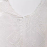 Yipinpay Spring Style Hollowed-Out Embroidered V-Collar Fashion Dress 2922274