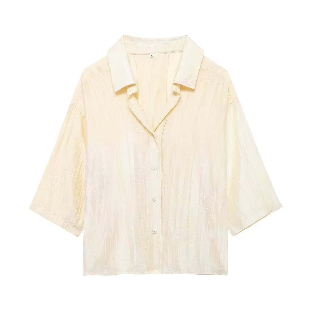 Yipinpay Loose Shirt 4786046 Jacquard Casual Pants 4786060 Suit