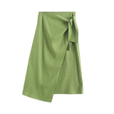 Yipinpay New Spring Style Split Design Feels Slim And Shows A Lean Half-Length Skirt.