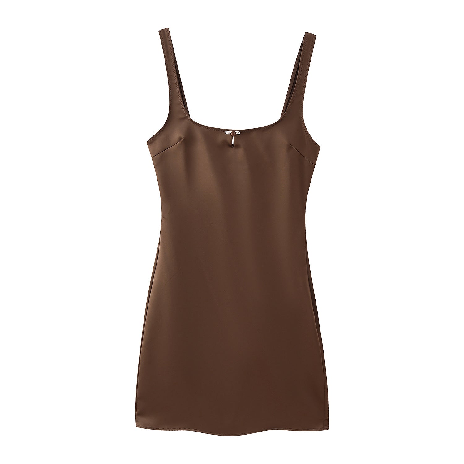 Yipinpay New Spring Silk Satin Lingerie Style Slim Sling Dress 3152306