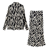 Yipinpay Spring Printed Leisure Shirt 9878056 Medium Skirt 9878053