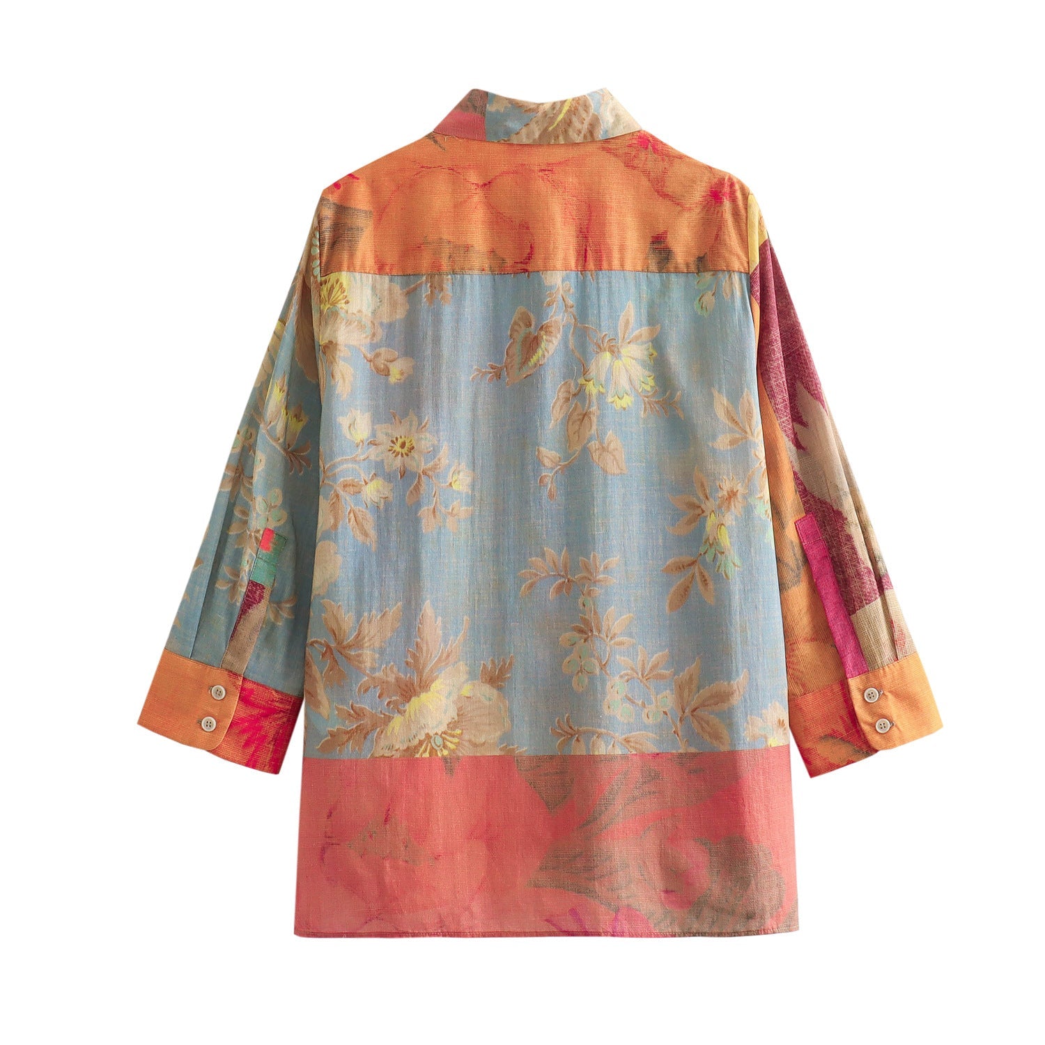 Yipinpay Spring Printed Loose Shirt 2981045 Printed Half Skirt 2980045