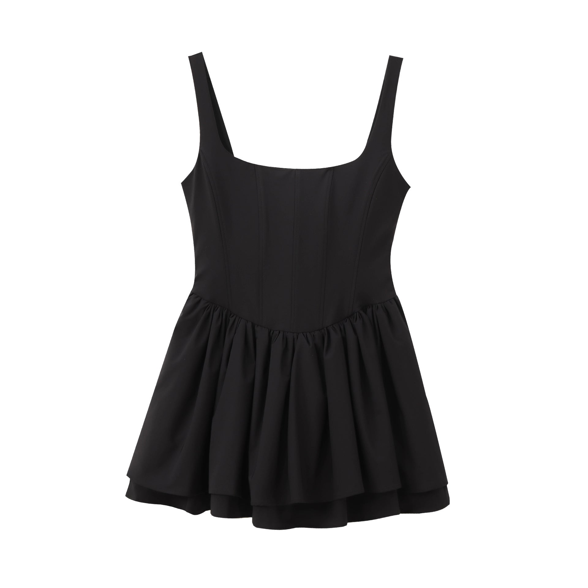 Yipinpay New Belly-Style Sleeveless Sling Short Dress 3067237