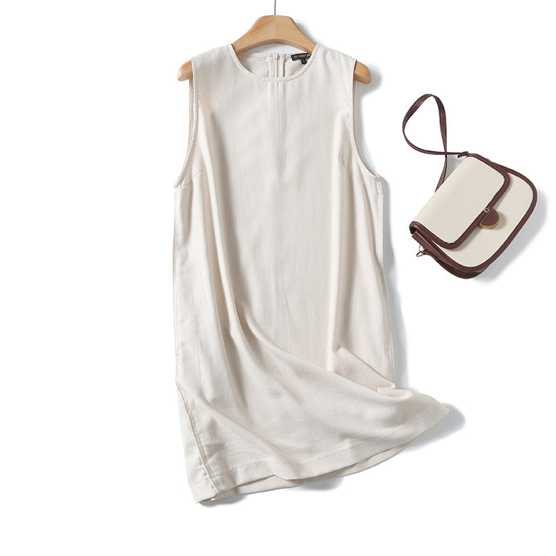 Yipinpay Spring Style Casual Minimalist Elegant Sleeveless Dress