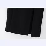 Yipinpay New Open Design Crepe Asymmetrical Medium Length Dress 2452536