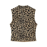 Yipinpay Summer Animal Print Knitted Blouse 5584202 Half Skirt 5584203