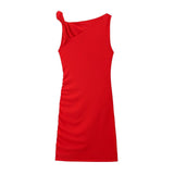 Yipinpay New Street Style One-Shoulder Pleated Dress 5039336