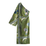 Yipinpay New Street Style Series Printed Asymmetrical Dress 2871138