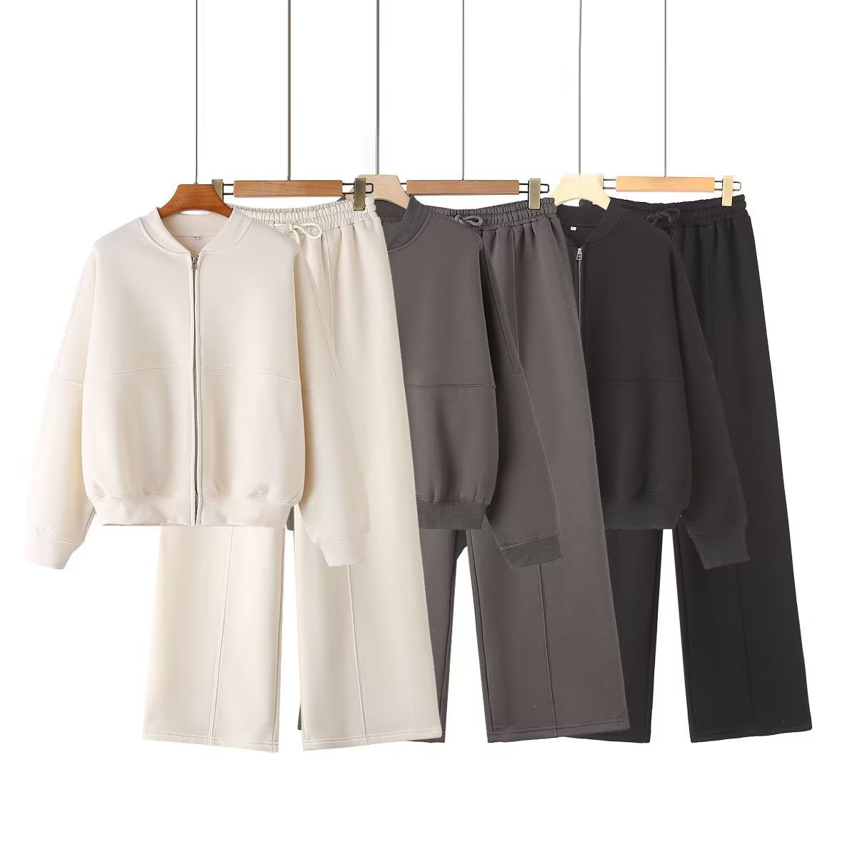 Yipinpay Pilot Jacket Sweater 3399802 Loose High-Waisted Velvet Trousers 319980