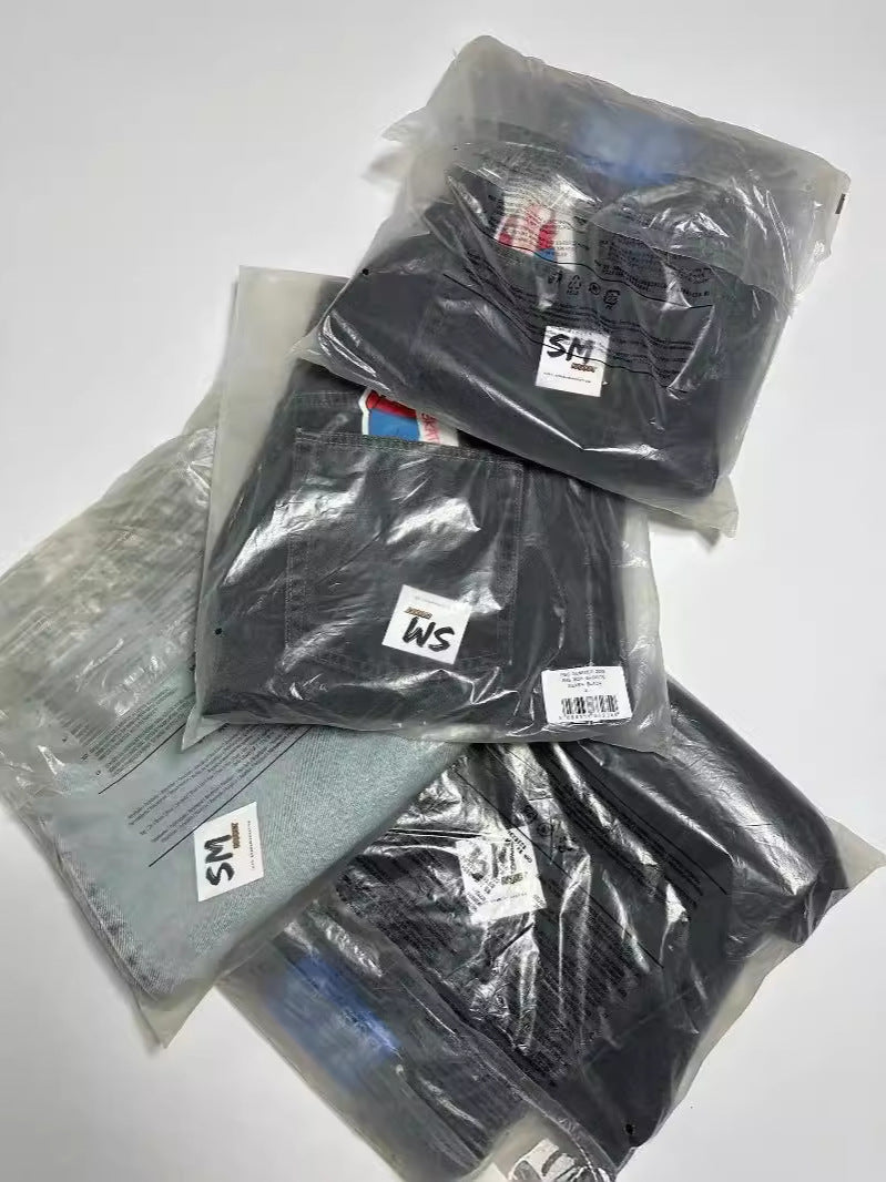 Yipinpay Dress Y2K Big Boy Jeans Hip-Hop Cartoon Graphic Embroidered Loose Jeans Tall