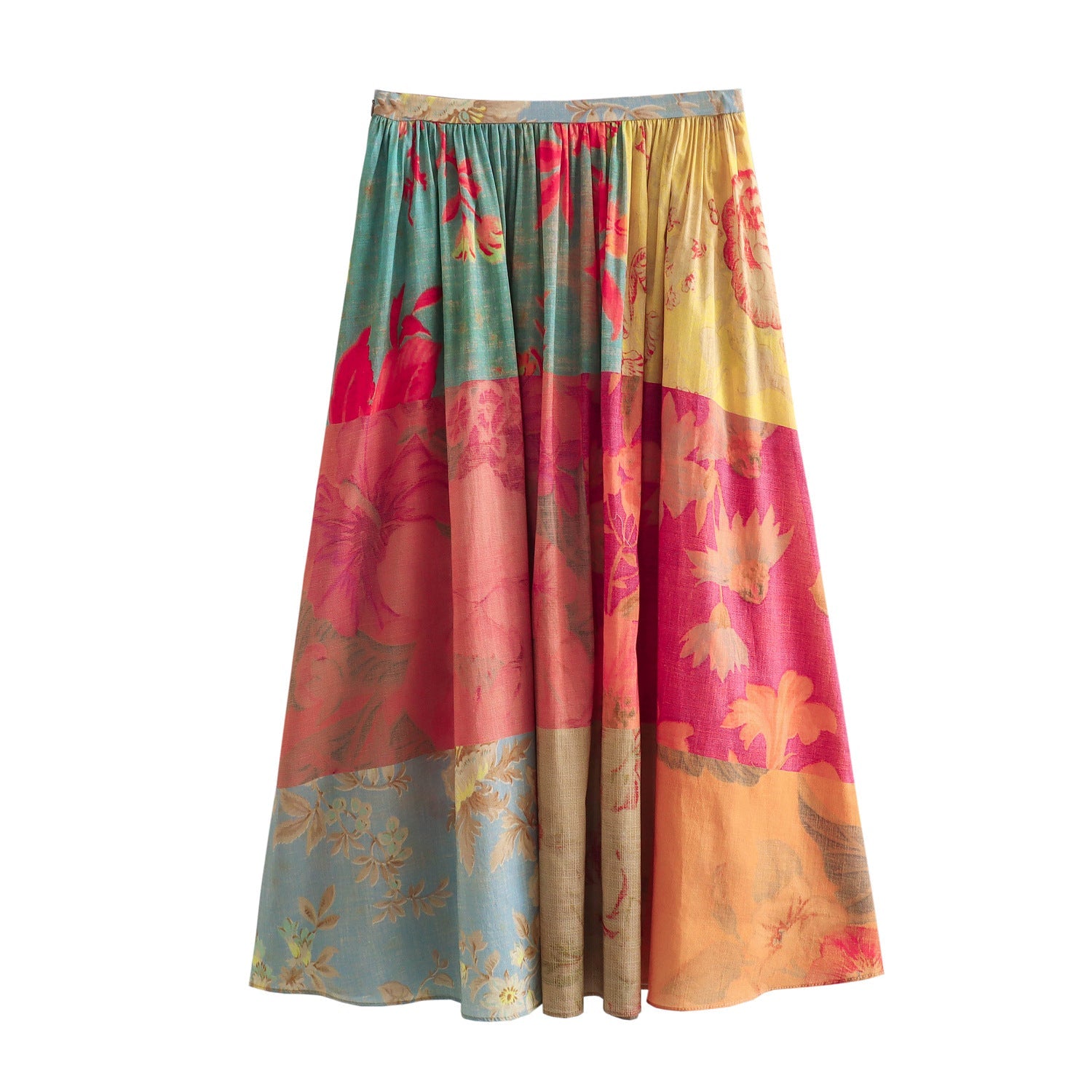 Yipinpay Spring Printed Loose Shirt 2981045 Printed Half Skirt 2980045