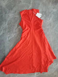 Yipinpay New V-Collar Pleated Asymmetrical Dress 1223501004