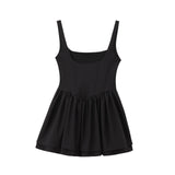 Yipinpay New Belly-Style Sleeveless Sling Short Dress 3067237