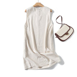 Yipinpay Spring Style Casual Minimalist Elegant Sleeveless Dress