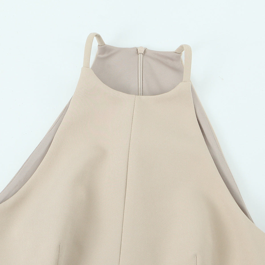 Yipinpay New Open Design Short Sleeveless Dress 3558777