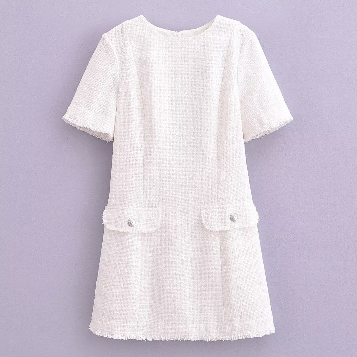 Yipinpay New Style French Commuter Ring Velvet Fringed Dress 1201791