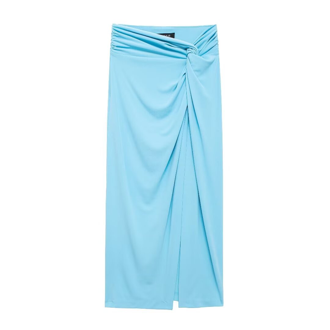 Yipinpay New Pleated Neck Jumpsuit 4772004 Knot Flute Skirt 4764408