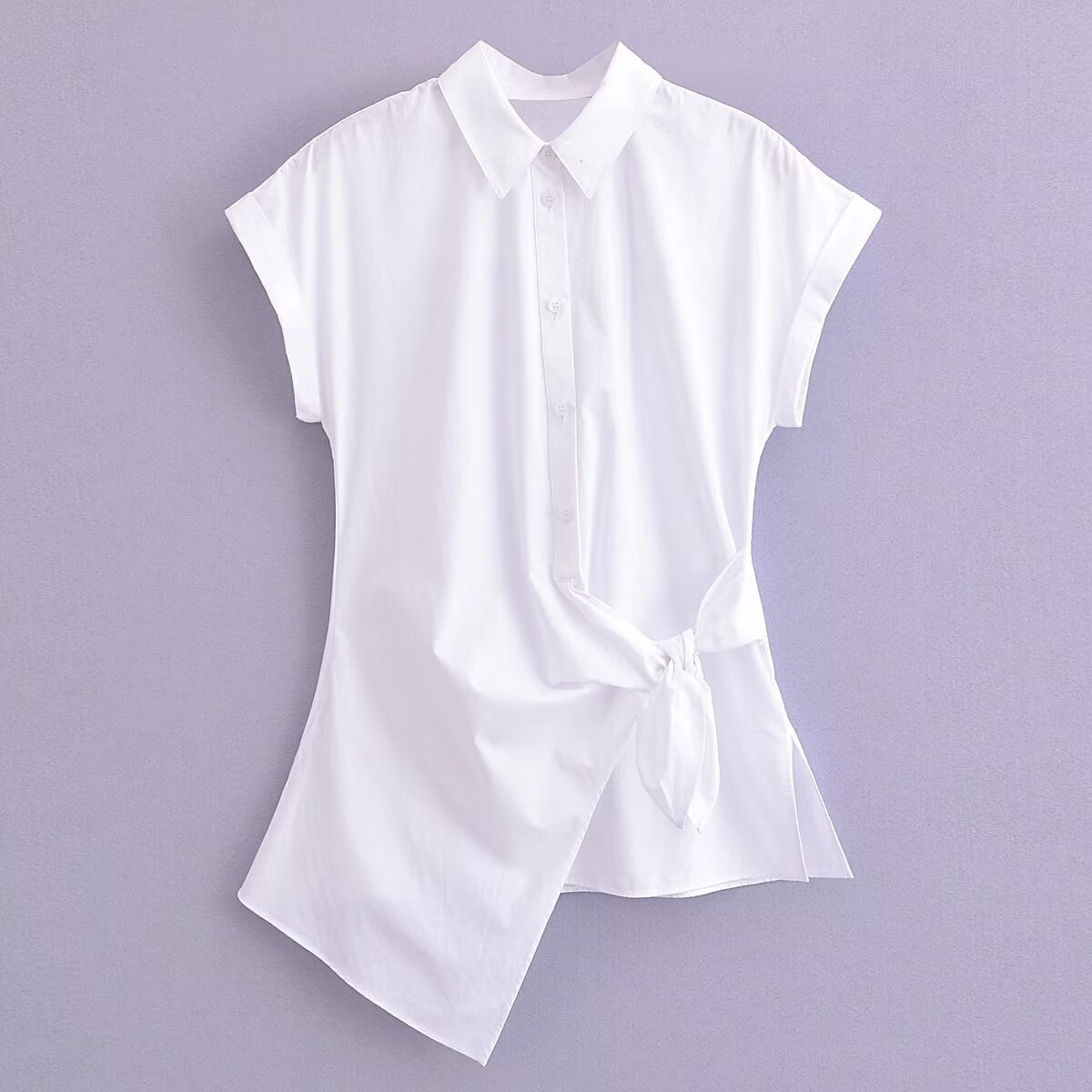 Yipinpay New Spring Poplin Waist Shows Thin Lace Fashion Shirt 9479048