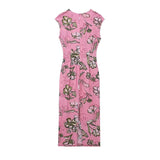 Yipinpay Blended Print Dress In Spring 3067737