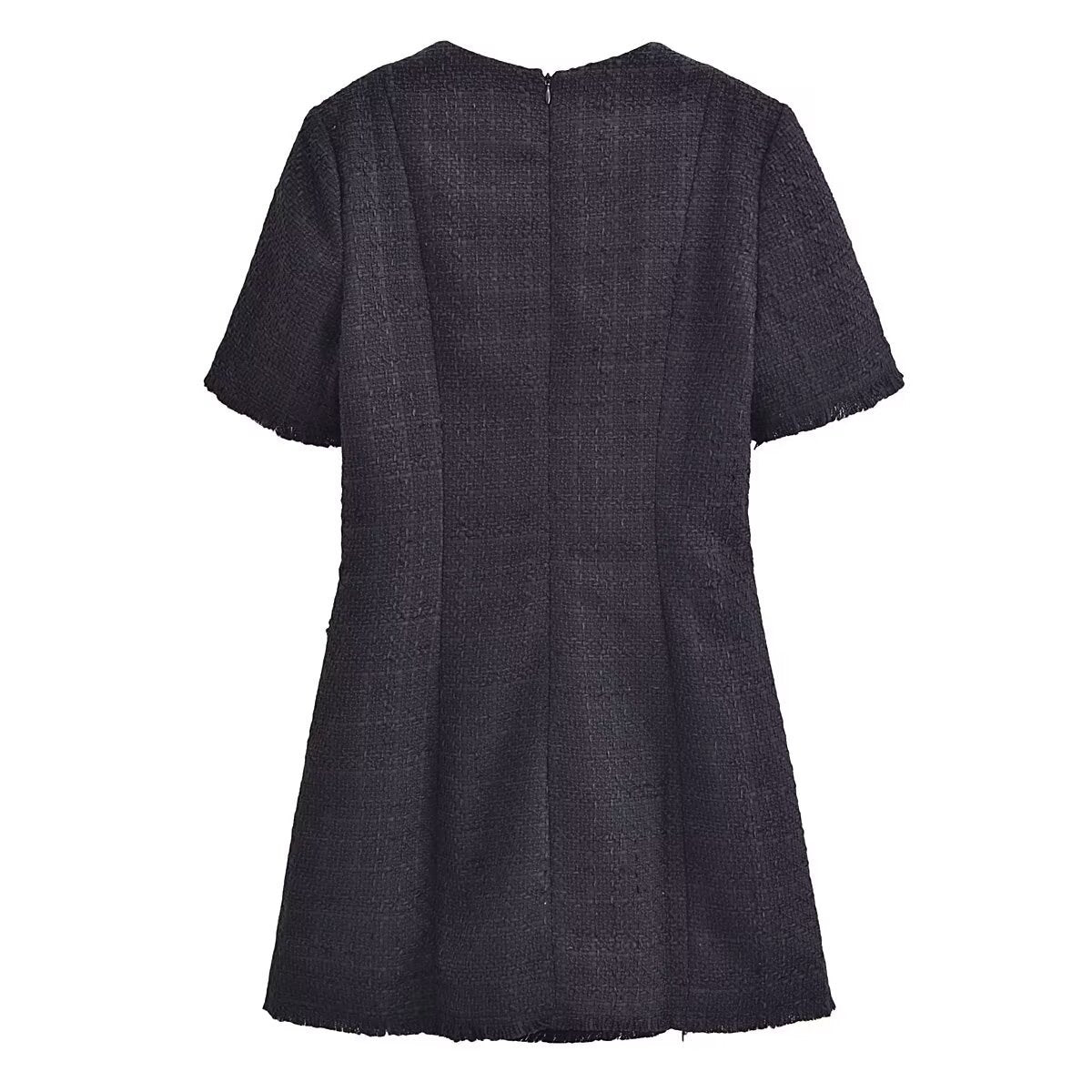 Yipinpay New Style French Commuter Ring Velvet Fringed Dress 1201791
