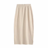 Yipinpay New Autumn Style Emaciated Sweater Half Skirt Suit