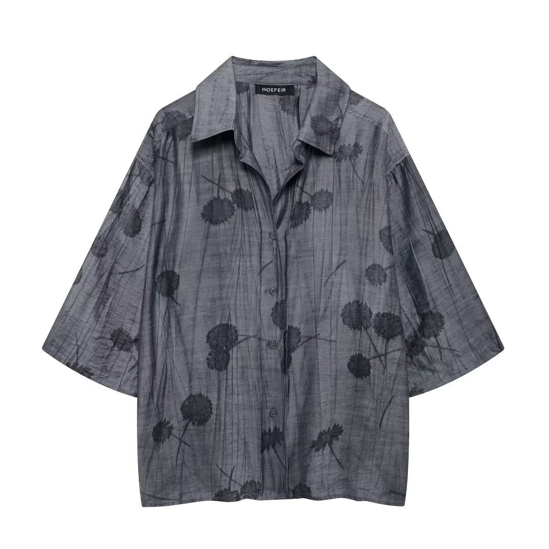 Yipinpay Loose Shirt 4786046 Jacquard Casual Pants 4786060 Suit