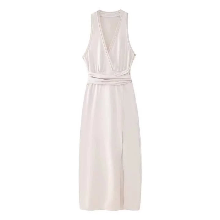 Yipinpay New Translucent V-Collar Dress 7969027