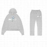 Yipinpay Tide Brand NOFS Printing Sports Suit Retro Loose Hooded Sweater Autumn And Winter Men's And Women's Casual Trousers