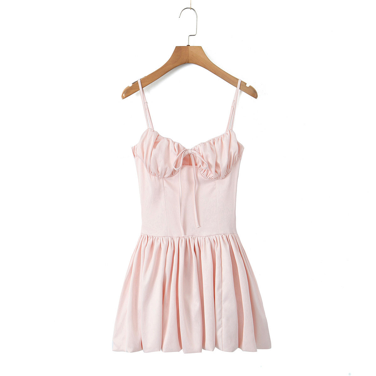 Yipinpay New Autumn Style Lace Trim Mini Suspender Dress Princess Dress
