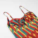 Yipinpay Women's Print Slim Sling Dress