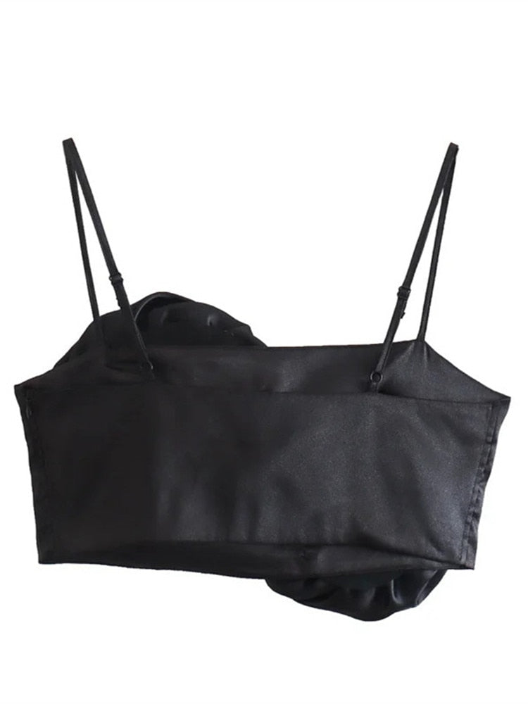 Yipinpay Black Floral Crop Top Women White Sexy Tank Top Woman 2023 Off Shoulder Summer Tops Y2k Streetwear Party Corset Top Female