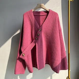 Yipinpay women's jacket design small autumn winter high-quality soft loose long thick knit cardigan long sleeve sweater cardigan